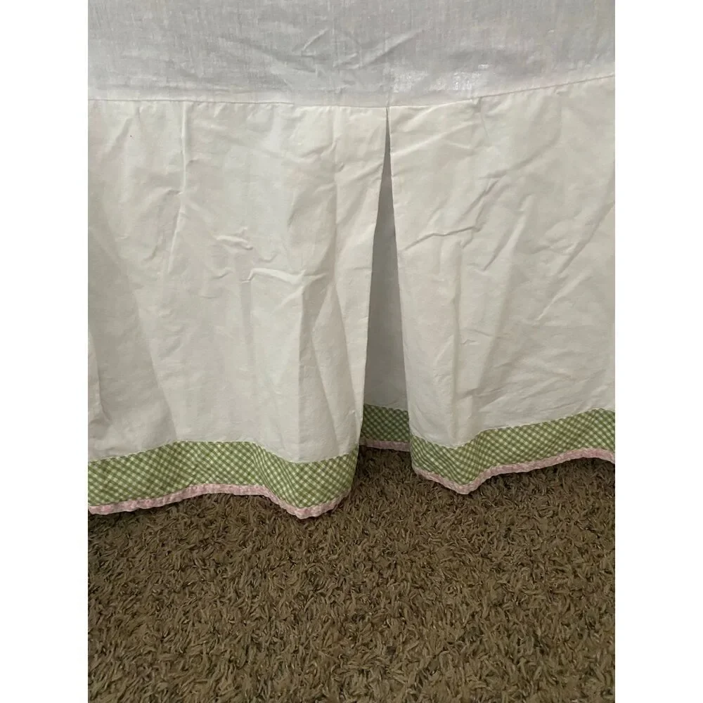 Pottery Barn Pleated Nature Crib Skirt